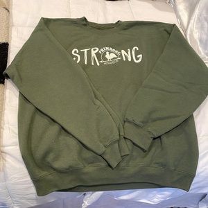 Primrose schools strong hoodie hunter green